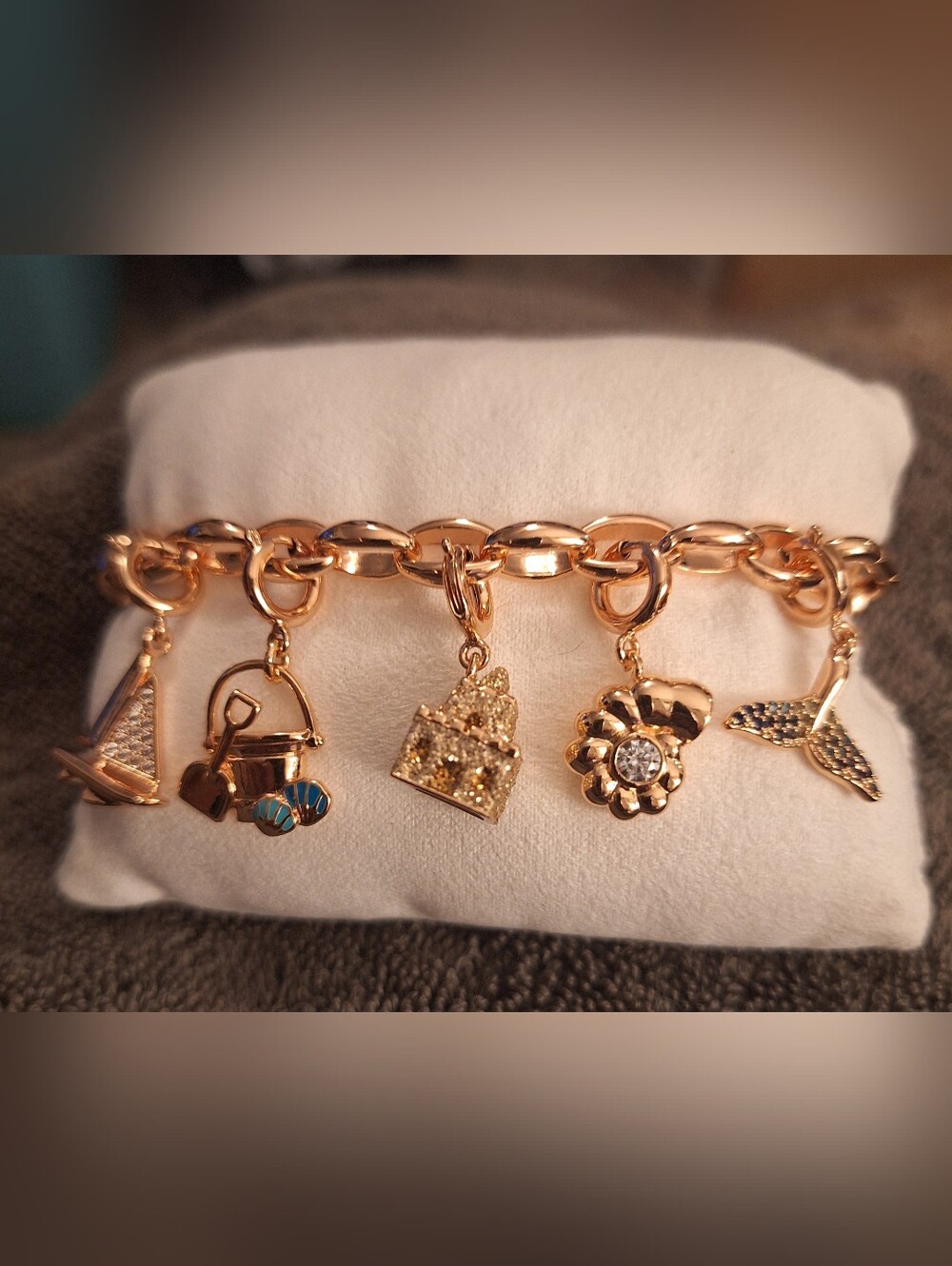 BP Charmelier "Ocean Odyssey" Charm Bracelet (with Rose Gold plating)